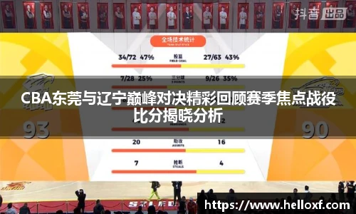 CBA东莞与辽宁巅峰对决精彩回顾赛季焦点战役比分揭晓分析
